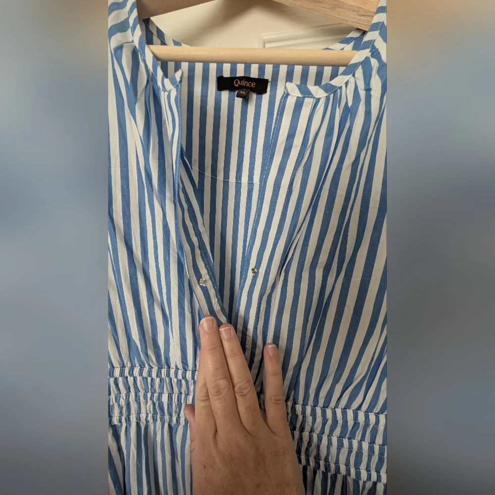 Quince Poplin Maxi Dress, XL - Picture 2 of 5